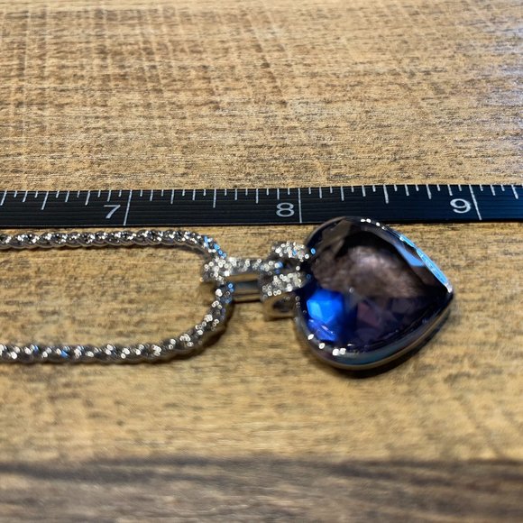 Swarovksi Oceanic Tanzanite Crystal Heart Necklace NWT - Picture 8 of 14